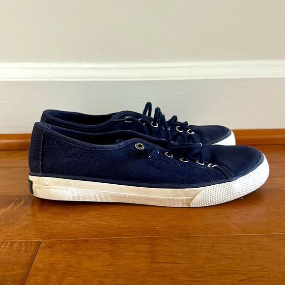 Sperry Topsider Seacoast Navy Blue Sneakers Sz 2 - Picture 1 of 7